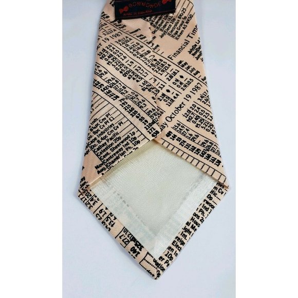 Bowmonde Mens Tie Financial Times 1987 Made in UK - Picture 4 of 7
